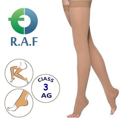 جوراب واریس بالای زانو سرپنجه باز کلاس فشار 3 فارمد AG