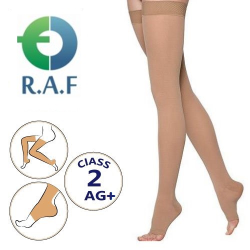 جوراب واریس بالای زانو سر پنجه باز کلاس فشار 2 فارمد AG+