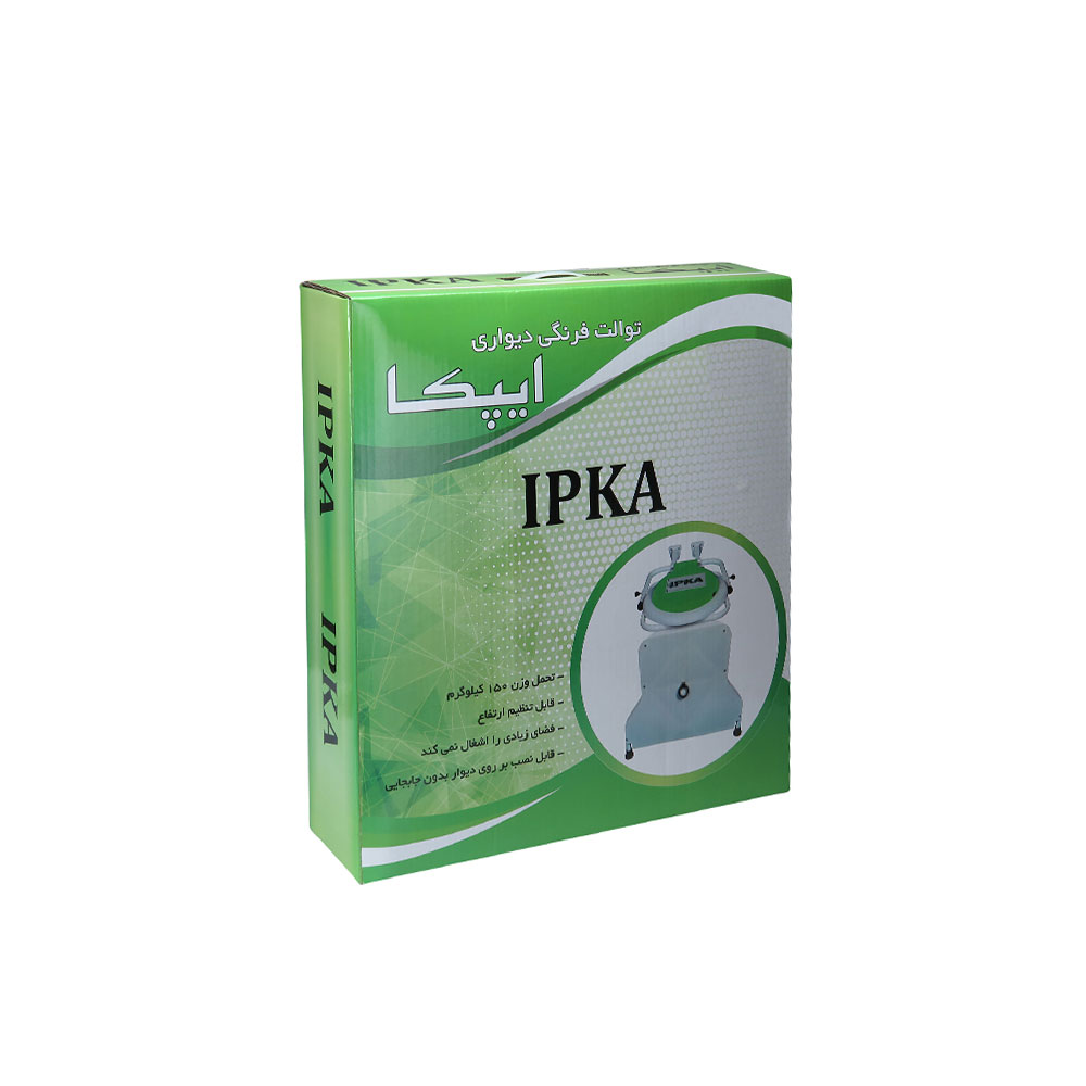 توالت فرنگی دیواری با قیف ایپکا
