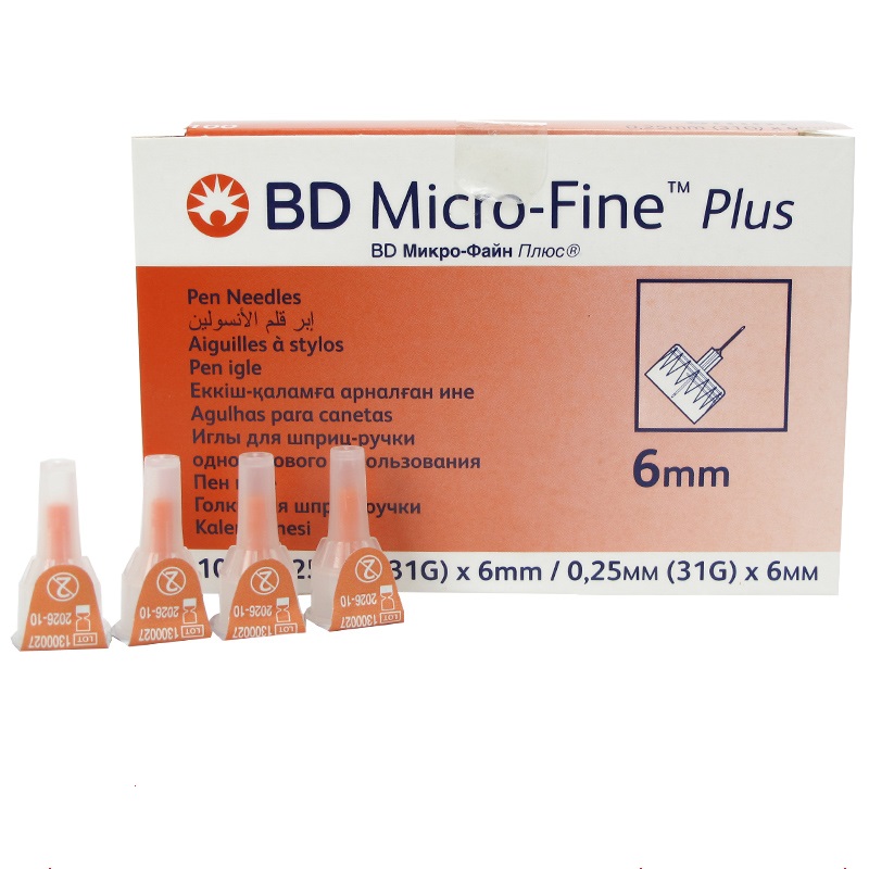 سرسوزن قلم انسولین 6 میلی متر BD  Micro-Fine