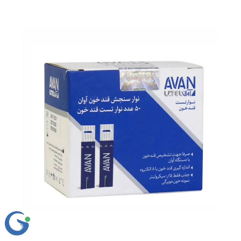 نوار تست قند خون آوان 50عددی