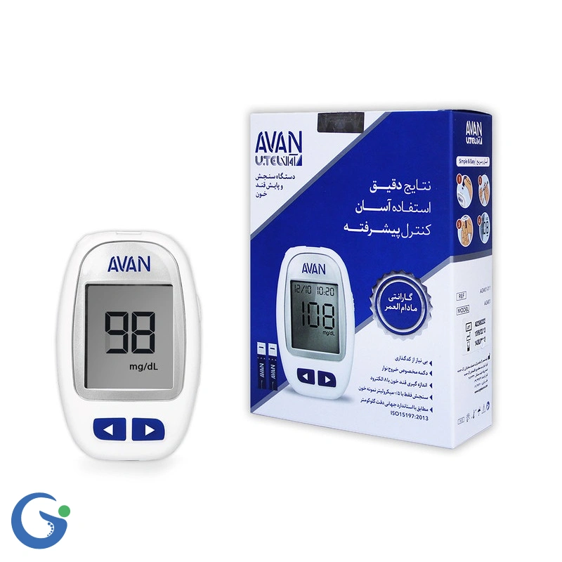 دستگاه تست قند خون آوان مدل AGM01 به همراه 50 عدد نوار
